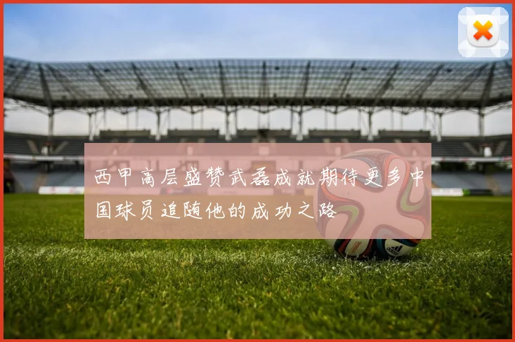西甲高层盛赞武磊成就期待更多中国球员追随他的成功之路